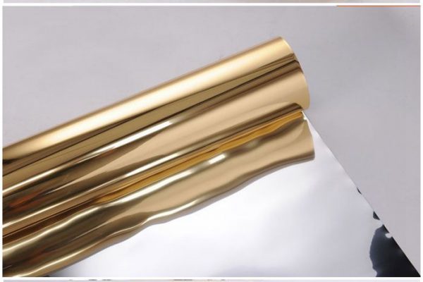 PVC metallized golden